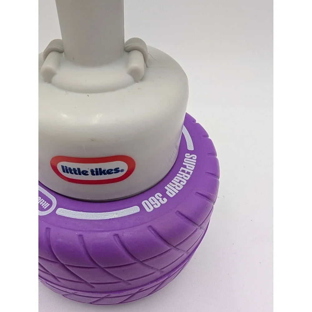 Little Tikes Supergrip 360 Launcher Purple Tire Toy T Handle